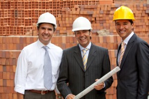 Architects at a construction site